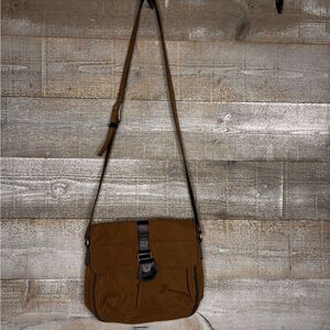 Ameribag Brown Leather Crossbody small messgenger Bag